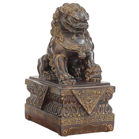 Design Toscano Female Chinese Guardian Lion Foo Dog Asian Decor Statue ...