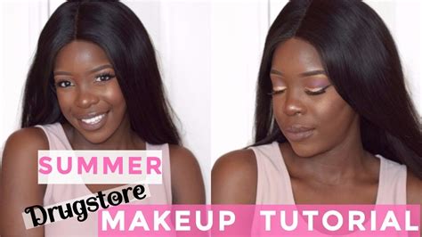 QUICK EASY SUMMER DRUGSTORE MAKEUP TUTORIAL Nkazana Kamwi YouTube