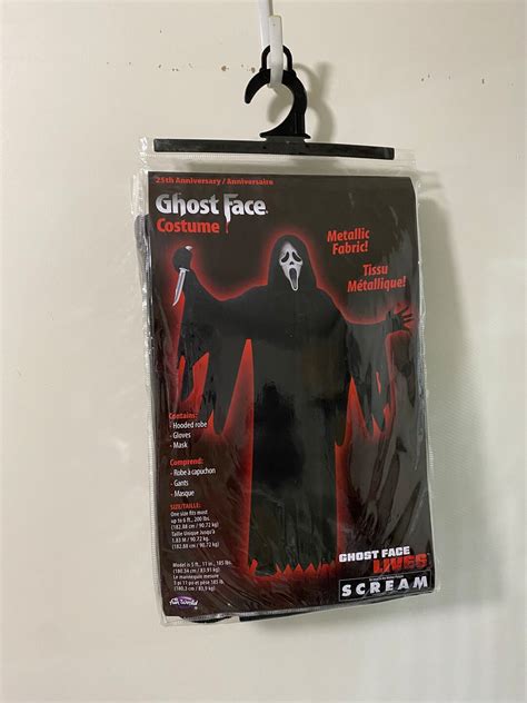 Scream 25th Anniversary Costume B Adult Size Ghostface Killer Etsy