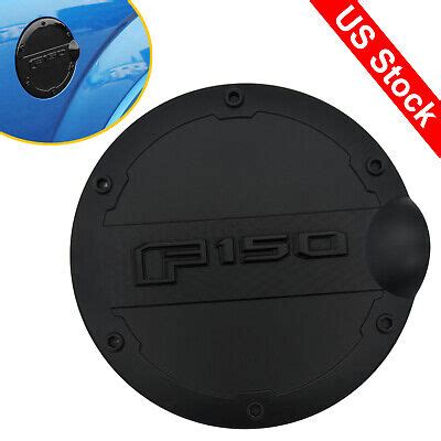 Matte Black Abs Fuel Tank Cover Door Gas Filler Cap Fit For Ford F