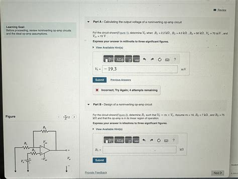 Solved Learning Goal Before Proceeding Review Noninverting Chegg