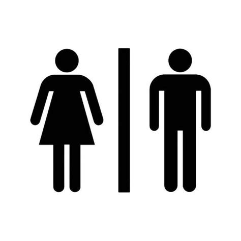 Restroom Sign Vinyl Sticker