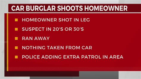 Police Working To Identify Car Burglar Who Shot Nashville Man Outside His Home Wkrn News 2