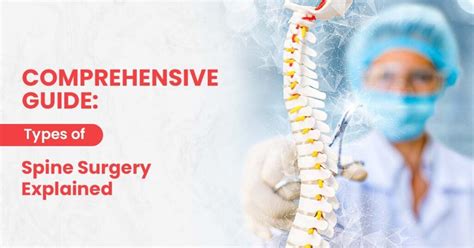 Types Of Spine Surgery Explained Your Complete Guide