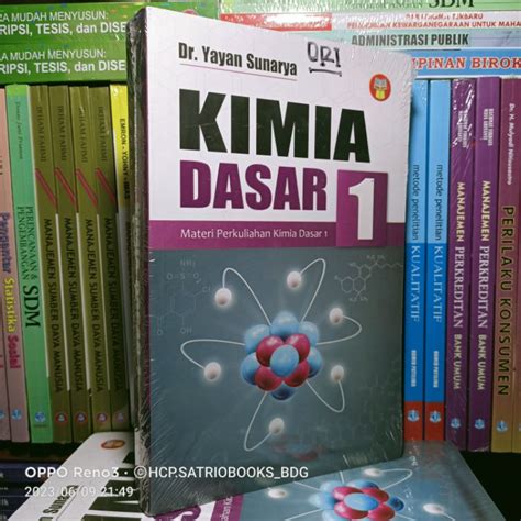 Jual BUKU KIMIA DASAR 1 DR YAYAN SUNARYA EDISI TERBARU ORIGINAL