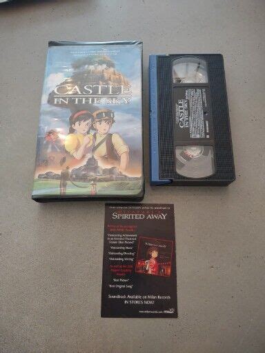 Castle In The Sky VHS Black Disney Clamshell 1986 Widescreen Studio