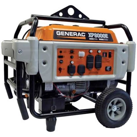 Generac Xp8000e 8000 Watt Electric Start Professional Portable Generator Generac Xp8000e