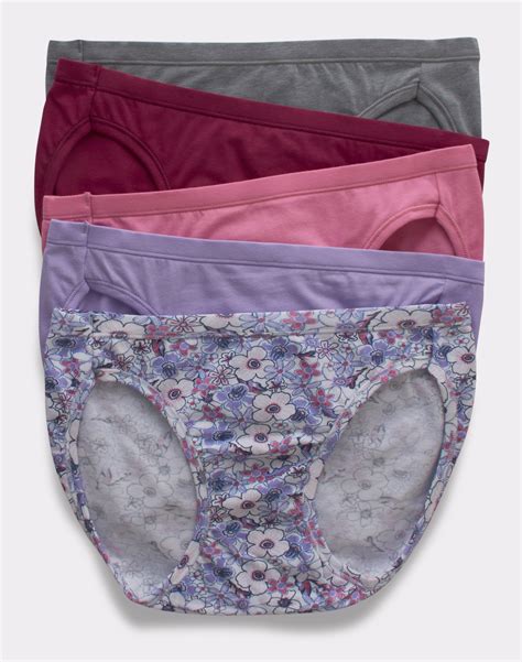 Hanes Ultimate Bikini Pack Women Panties Comfortsoft Stretch Underwear