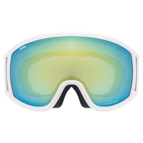 Uvex Topic Fm Spheric White Matt Mirror Orange Ski Goggles Uvex Sports