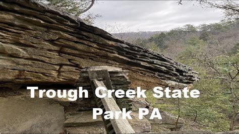 Trough Creek State Park PA Suspension Bridge Balancing Rock Rainbow