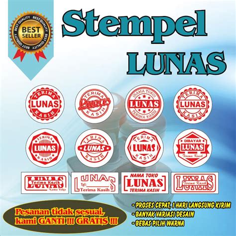 Jual Stempel Lunas Murah Stempel Otomatis Stempel Shopee Indonesia