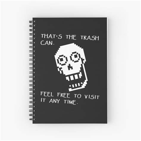 Papyrus Undertale Quotes Spiral Notebook For Sale By Sirflipp