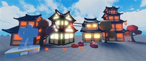 Low Poly Japanese Buildings Decors House Lunar More Clearly Development