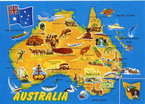 Mapa De Australia Con Nombres