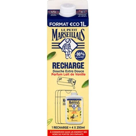 Le Petit Marseillais Lpm Eco Recharge Douche Creme Ed Lait De Vanille