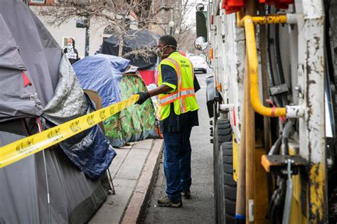 In Photos Denver Clears Out Another Homeless Camp Colorado Public Radio