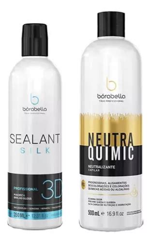 Kit Selagem Silk 3d 350ml E Neutra Quimic Borabella Frete grátis