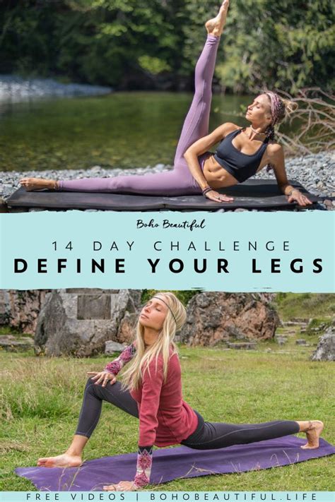 14 Day Define Sculpt Your Legs Challenge Boho Beautiful Pilates