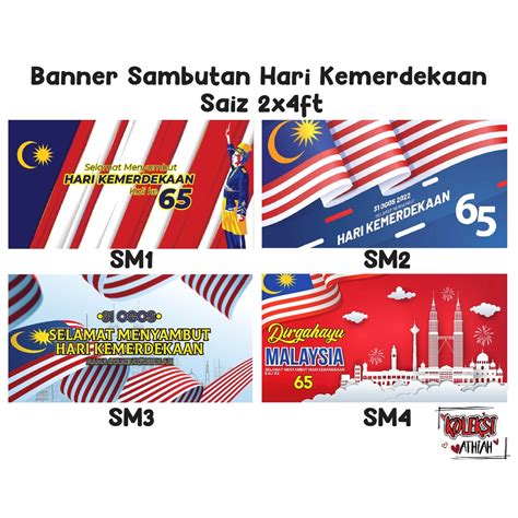 Banner Selamat Menyambut Hari Kemerdekaan Banner Merdeka Shopee