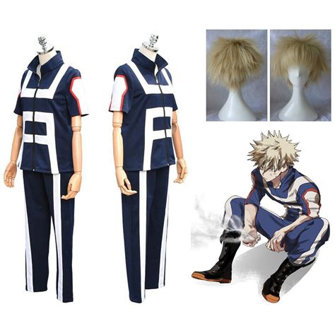 hero academia katsuki bakugou cosplay costume sport