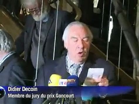 Jérôme Ferrari sacré par le prestigieux prix Goncourt Vidéo Dailymotion