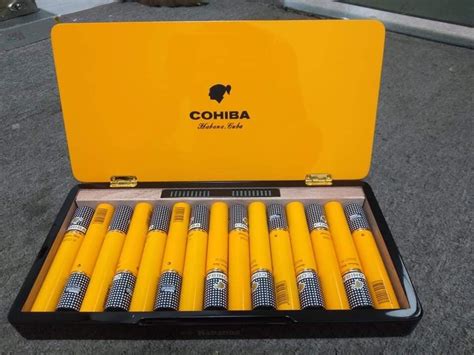 Xì Gà Cohiba Siglo 6 VI Hộp Sơn Mài 15 Điếu Tubos Xì gà cohiba