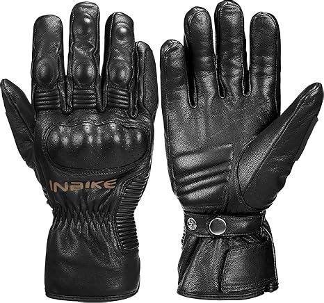 Inbike Guantes Moto Invierno De Piel De Cabra Con Membrana Tpu