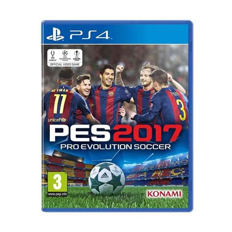 Promo Sony PlayStation 4 PES 2017 Pro Evolution Soccer 2017 DVD Game