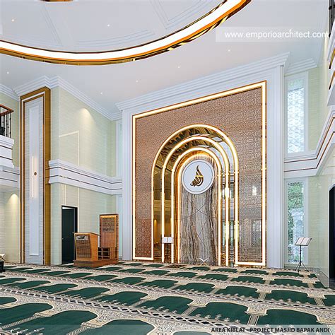 Desain Ruang Ibadah Interior Masjid Grand Marina Style Klasik Lantai