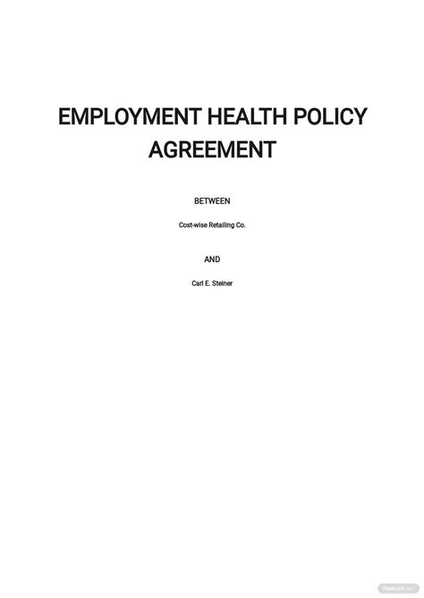 Employee Illness Policy Template