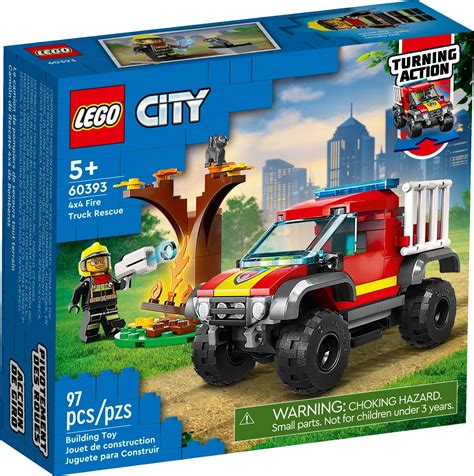 Lego 60393 4x4 Fire Truck Rescue Lego City Set For Sale Best Price