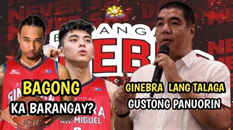 KUME NAG SALITA SANA DAW GINEBRA NALANG LAHAT NANG TEAM SA PBA YouTube