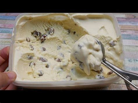 Helado de pasas al RON MUY FÁCIL Y SIN HELADERA Helado casero facil