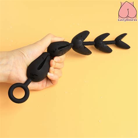 Silicone Anal Beads Anal Training Plug Soft Butt Plug Long Anal Dildo Anal Sex Toy Plug For