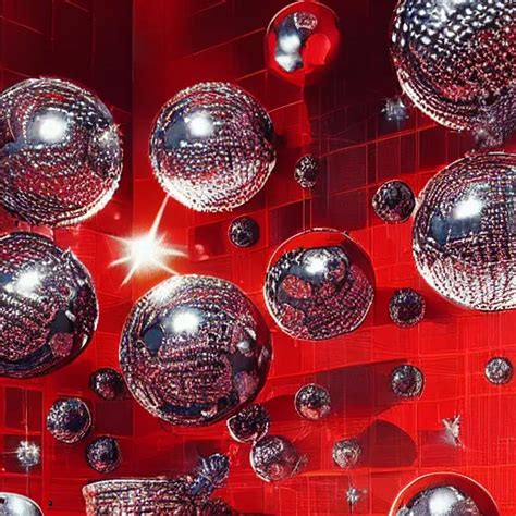 Chrome Spheres On A Red Cube By Hans Zatzka Stable Diffusion Openart