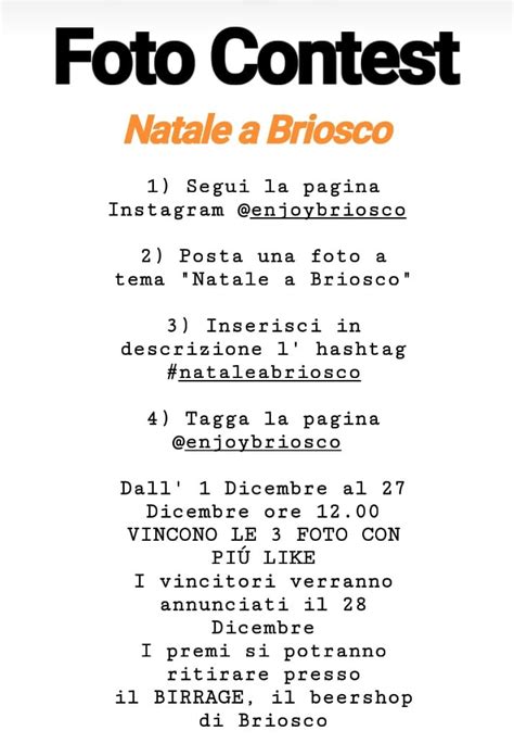 Foto Contest Natale Enjoy Briosco