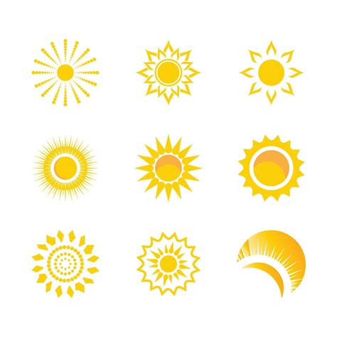 Sun Vector Illustration Icon Logo Template Design 4448333 Vector Art At