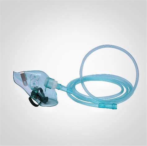 Single Use Disposable Oxygen Mask For Adult Use With Tubing Pvc Aerosol