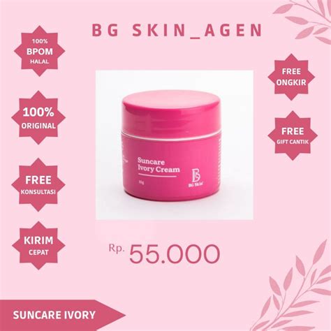 Jual Day Cream Bg Skin Suncare Acne Bg Skin Sunscreen Pink Bg Skin