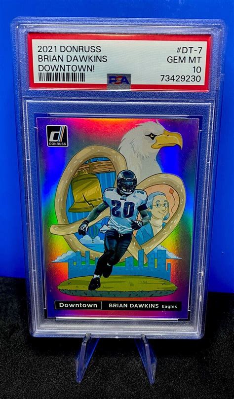 Brian Dawkins 2021 Donruss Downtown Prizm SSP DT 7 PSA 10 Eagles EBay