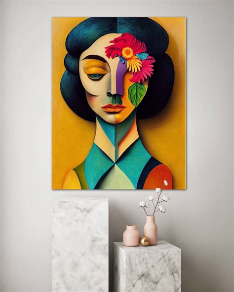 Pablo Picasso Woman With Flower Digital Art Inspired By Woman With Flower Pablo Picasso Painting