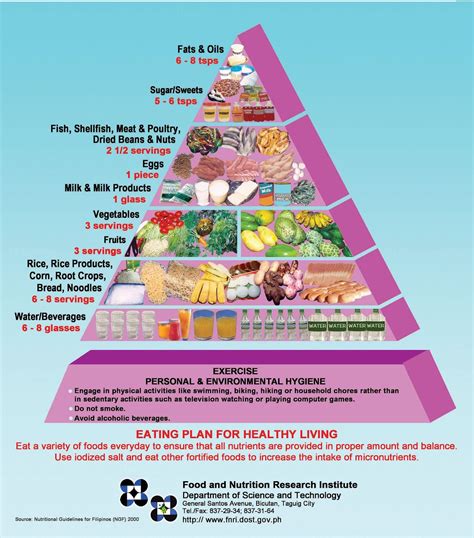 Daily Nutrition Guide Pyramid