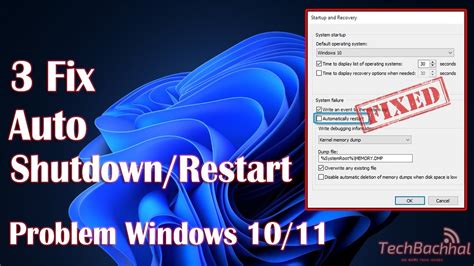 System Automatic Restart Problem Solution How To Fix Auto Shutdown