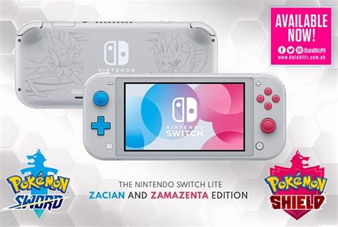 Nintendo Switch Lite Console Pokémon Zacian And Zamazenta Edition Bd Pxngame