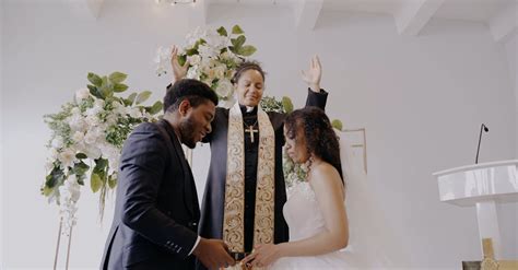 Couple Holding Bible While The Pastor Is Giving Ceremony Free Stock Video Footage Royalty Free