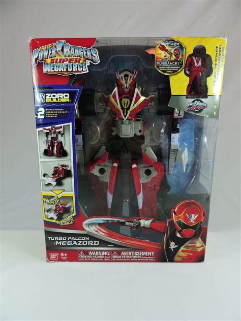 Turbo Falcon Megazord Power Rangers Super Megaforce 2014 Bandi Complete