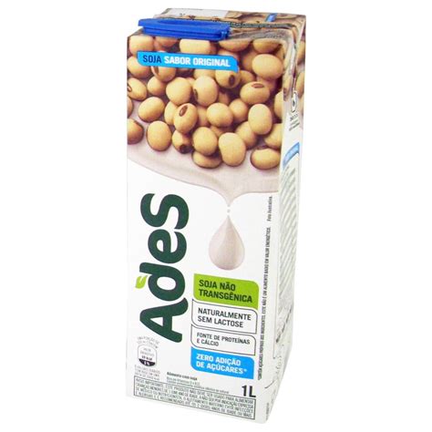 Kit 6 Bebida De Soja Zero Sabor Original Ades 1 Litro Shopee Brasil