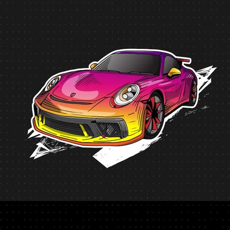 New Porsche 911 2019 Premium Vector