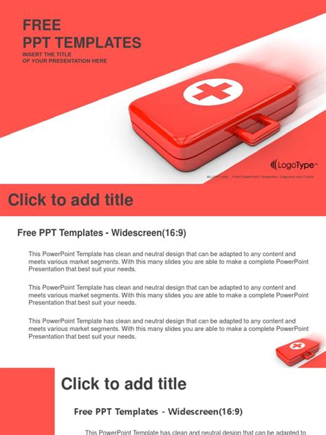 First Aid Kit Powerpoint Templates Widescreen Pdf