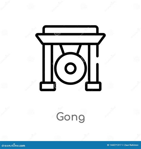 Gong Vector Flat Icon Traditional Indonesian Metallophones Gamelan